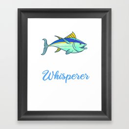 Red Tuna Fish Bluefin Fishing Salad Framed Art Print