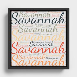 Savannah Framed Canvas
