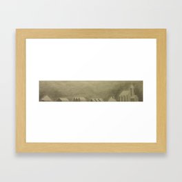 Winter Village Framed Art Print