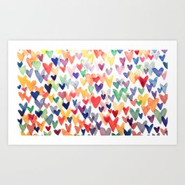 Watercolor Heart Art Prints For Any Decor Style Society6
