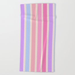 Pastel Stripes Beach Towel