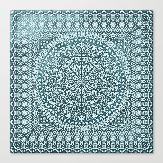 BOHO MANDALA BANDANA Canvas Print