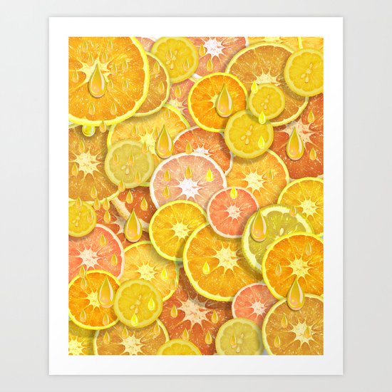 Juicy Fruits Art Print