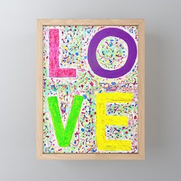 LOVE Framed Mini Art Print