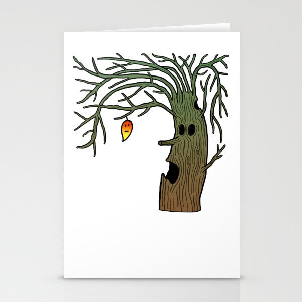 Tree and leaf Stationery Cards