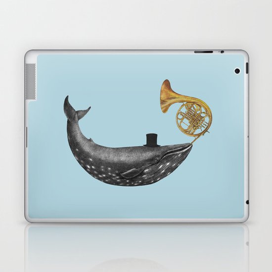 Whale Song - colour option Laptop & iPad Skin