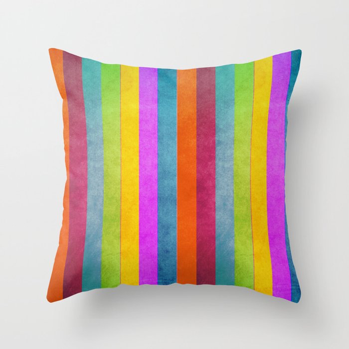 Color Spread Throw Pillow