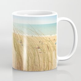 Summer Photography - Straws On The Beach Coffee Mug