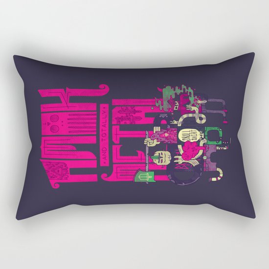 Amok and Totally Metal Rectangular Pillow