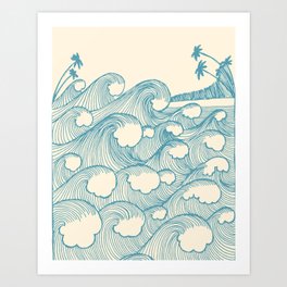Waves Art Print