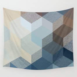 CUBE 3 SAND Wall Tapestry