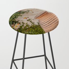 Greek Street Still Live | Terra Flower Pot | Greenery and Culture | Travel Photography on the Cycladic Islands Bar Stool