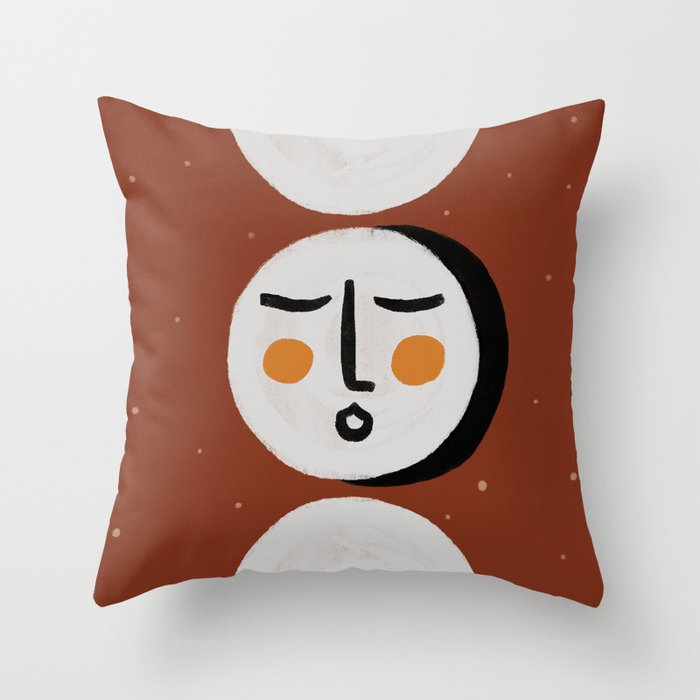 Moon Serenity  Throw Pillow