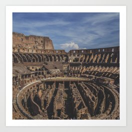Italy Photography - The Colosseum From The Inside Art Print