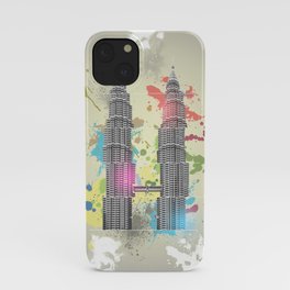 Petronas Towers Abstract iPhone Case
