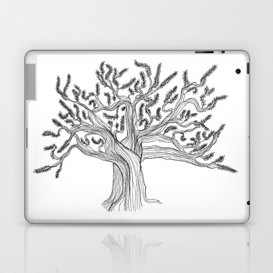Tree Drawing: Oak of Righteousness Laptop & iPad Skin