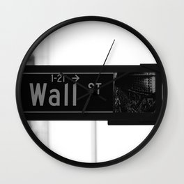 Wall St. Minimal - NYC Wall Clock