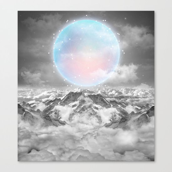 Places Neither Here Nor There (Guardian Moon) Canvas Print