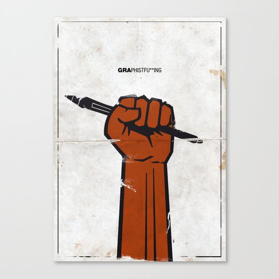 Graphistfu**ing Canvas Print