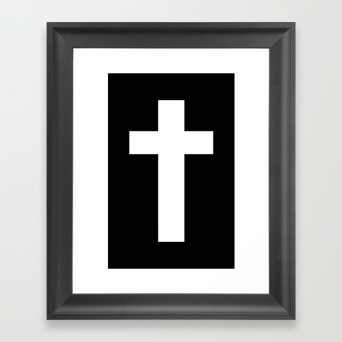 Cross (Faithful) Framed Art Print