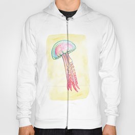 Jellyfish watercolor Hoody