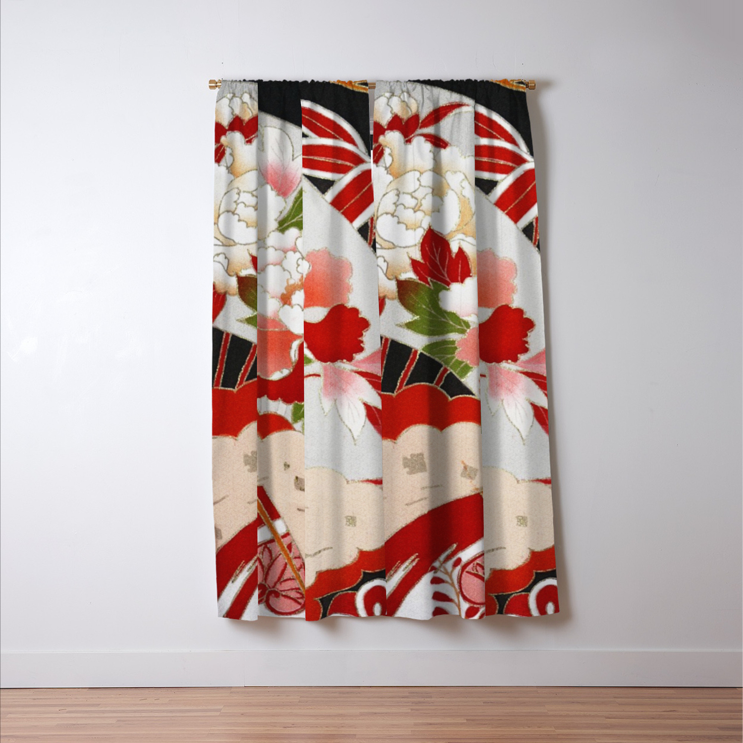 flower curtain wedding