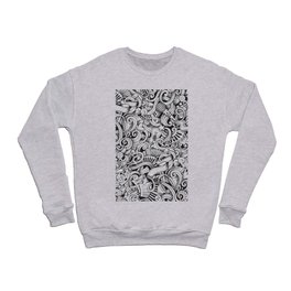 Music doodles pattern Crewneck Sweatshirt