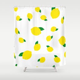 Lemon Pattern Shower Curtain
