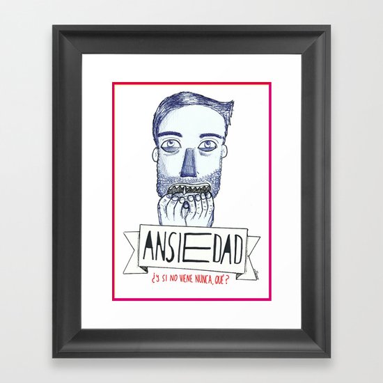 Ansiedad (Anxiety) Framed Art Print