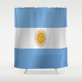 Flag of Argentina Shower Curtain