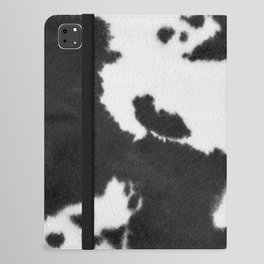 Hygge Cowhide Spots - Print with No Real Texture (farmhouse minimalism) iPad Folio Case