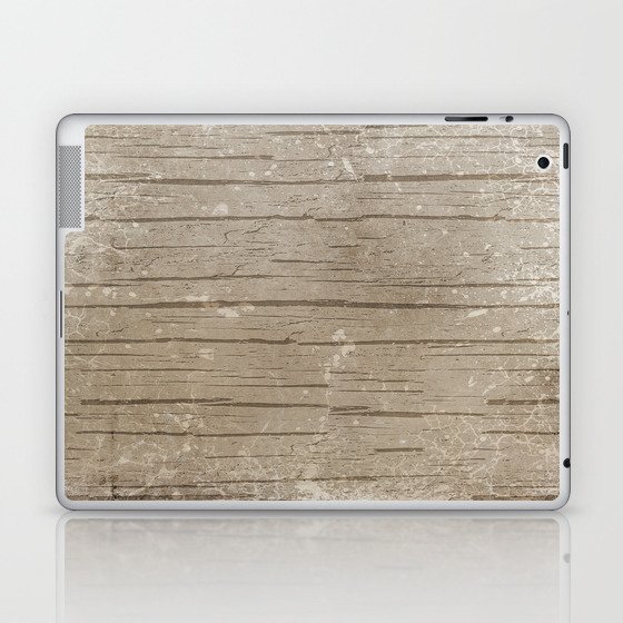 Nautical Driftwood Wood Grain Pattern Laptop & iPad Skin