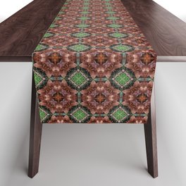 Grass and leaves pattern Table Runner