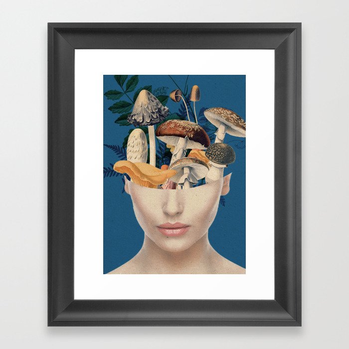 Mushroom Lady 7 Framed Art Print