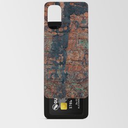 Abstract multicolor grunge background with abstract colored texture. Various color pattern elements. Old vintage scratches, stain, paint splats, brush strokes, dots, spots. Weathered wall background Android Card Case