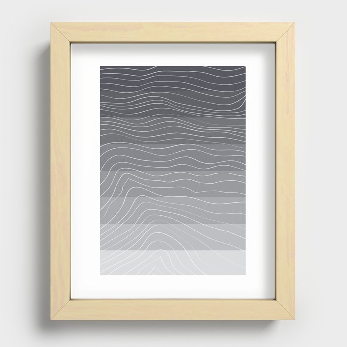 Topography by Friztin Recessed Framed Print