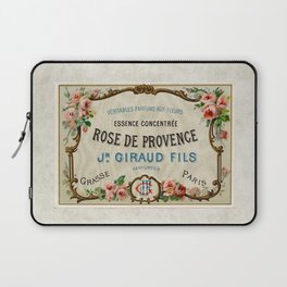 Rose de Provence - Vintage Perfume Label Laptop Sleeve