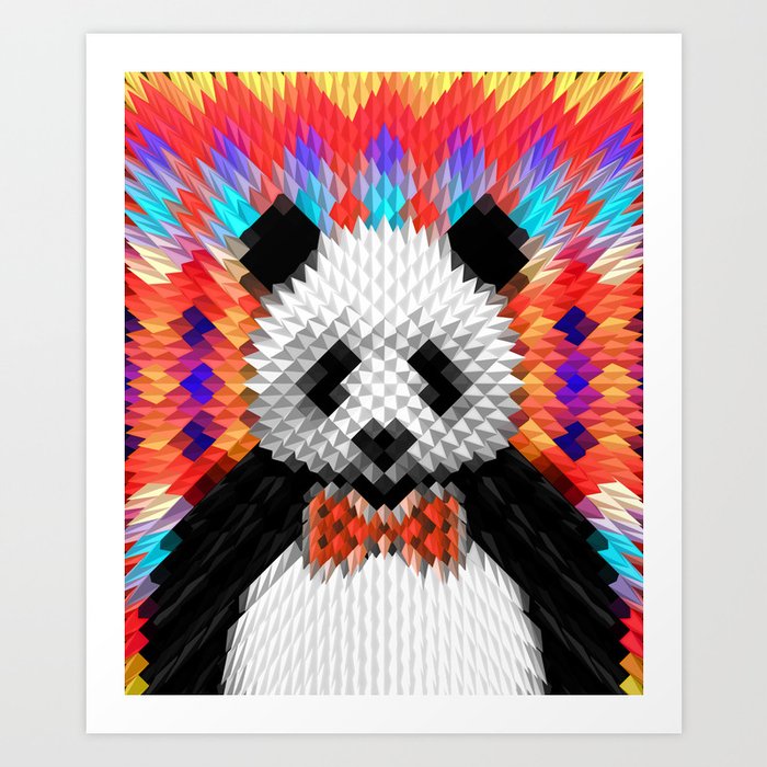 Geo Panda Art Print