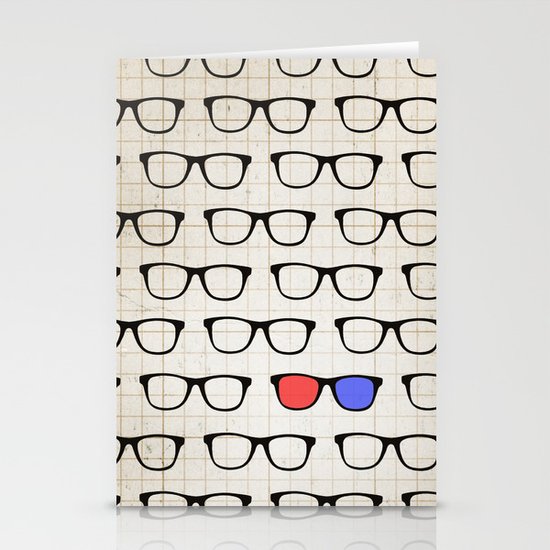 3D Hipster Stationery Cards