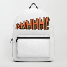 Scream Out Loud Backpack | Action, Drafting, Typograph, Brave, Word, Fancy, Typography, Cartoon, Comic, Retro 