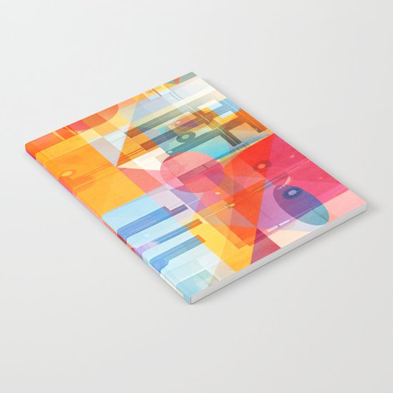 Whimsical Sunny Geometry Notebook