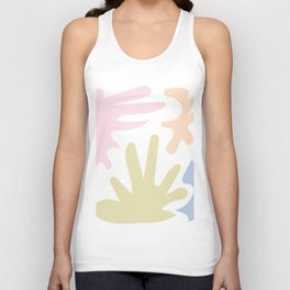 10 Abstract Shapes Pastel Background 220729 Valourine Design Unisex Tank Top