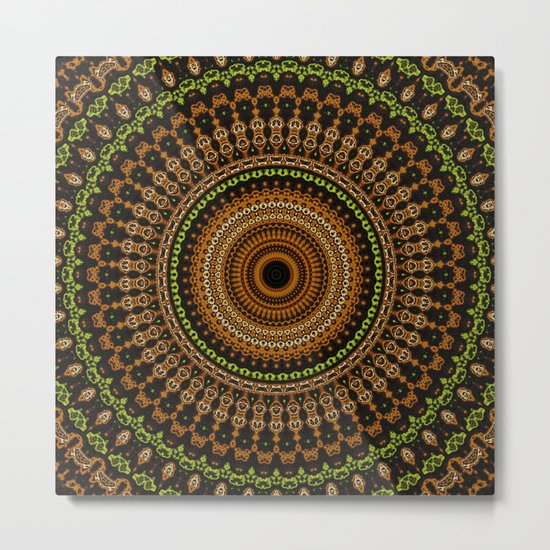 Fractal Kaleido Study 002 in CMR Metal Print