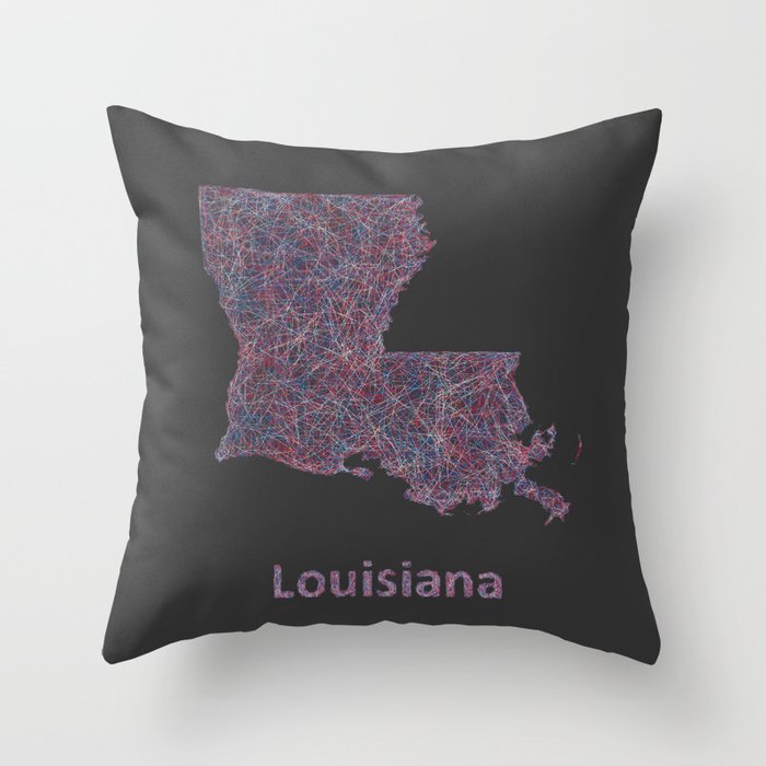 Louisiana Throw Pillow