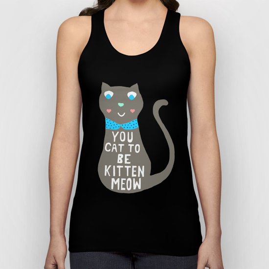 Witty Cat Unisex Tank Top