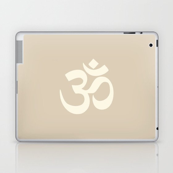 Ohm/ Aum Symbol in Neutral Laptop & iPad Skin