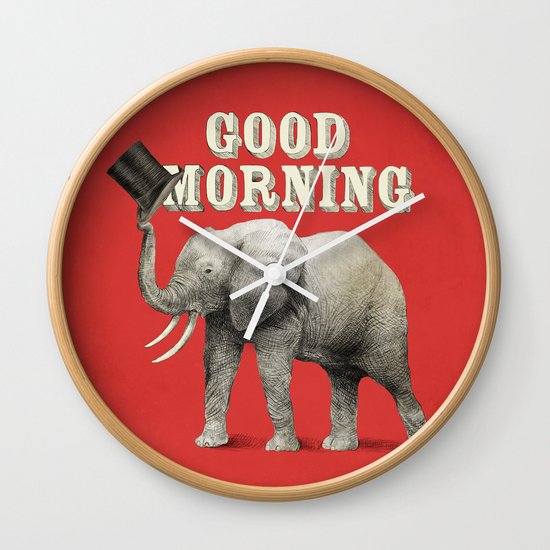 Good Morning Wall Clock