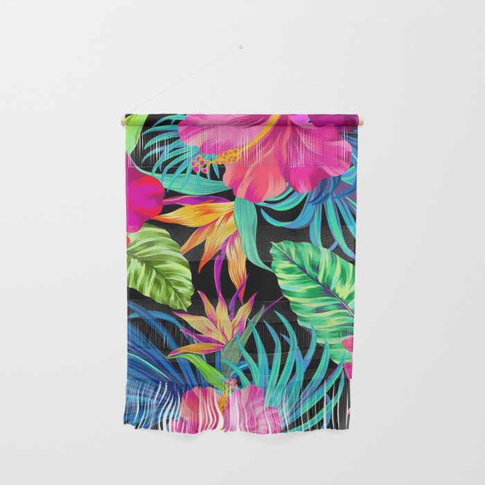 Drive You Mad Hibiscus Pattern Wall Hanging