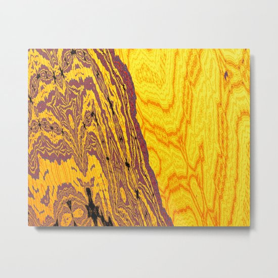from yellow dunes to ugly shore Metal Print
