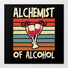 Alchemist of Alcohol Cocktail Barkeeper Canvas Print